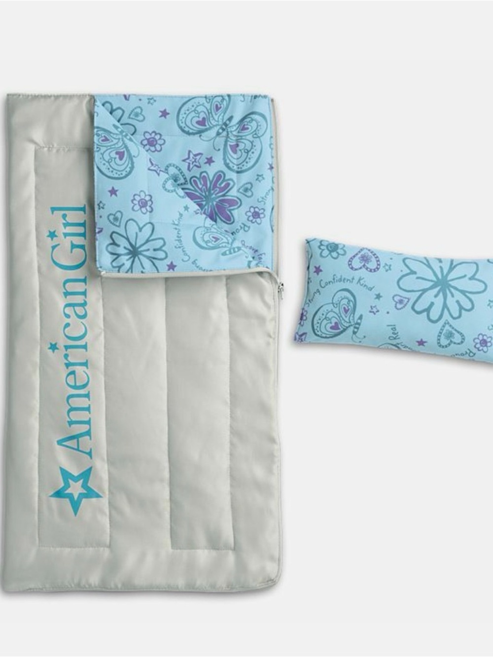 American girl doll sleeping bag and pillow